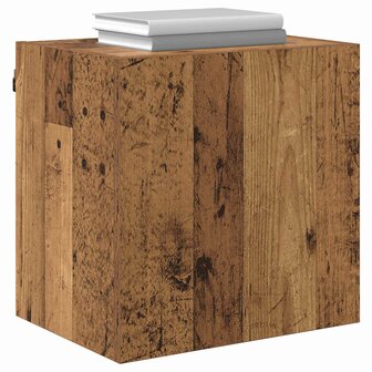 TV Wandkast Wandgemonteerd Oud Hout 40,5x30x40cm Bewerkt hout 3