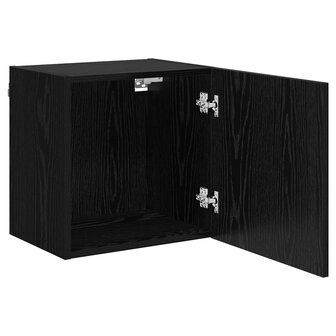 TV Wandkast Zwart Eiken 40,5x30x40cm Bewerkt hout 5