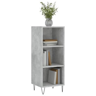 Dressoir 34,5x32,5x90 cm bewerkt hout betongrijs 3