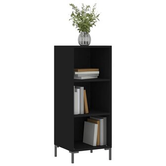Dressoir 34,5x32,5x90 cm bewerkt hout zwart 3