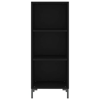 Dressoir 34,5x32,5x90 cm bewerkt hout zwart 4