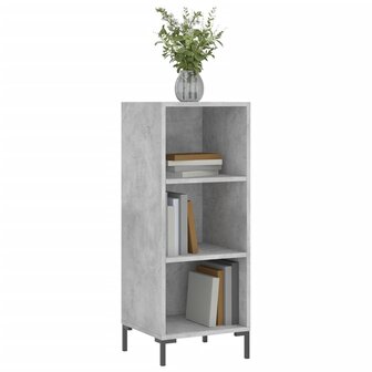 Dressoir 34,5x32,5x90 cm bewerkt hout betongrijs 3