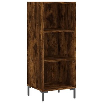 Dressoir 34,5x32,5x90 cm bewerkt hout gerookt eikenkleurig 2
