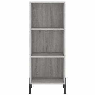Dressoir 34,5x32,5x90 cm bewerkt hout grijs sonoma eikenkleurig 4