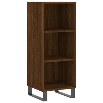 Dressoir 34,5x32,5x90 cm bewerkt hout bruin eikenkleur 2