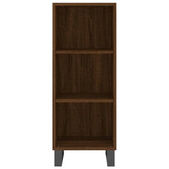 Dressoir 34,5x32,5x90 cm bewerkt hout bruin eikenkleur 4