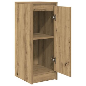 Dressoir 29,5x34x76 cm bewerkt hout artisanaal eikenkleur 5