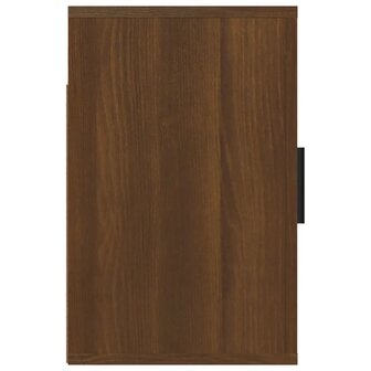 Nachtkastje wandgemonteerd 50x30x47 cm bruin eikenkleur 7
