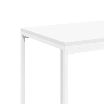 Bijzettafel 40x30x59 cm bewerkt hout wit 7