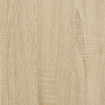 Bijzettafeltje met plank 25,5x27x60 cm sonoma eikenkleurig 8
