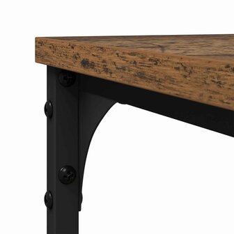 Bijzettafel met plank Oud hout 50 x 35 x 52 cm Bewerkt hout 8
