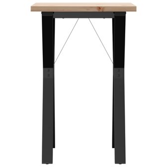 Eettafel Y-frame 50x50x75,5 cm massief grenenhout en staal 4