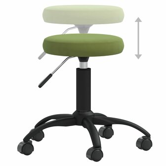 Eetkamerstoel fluweel lichtgroen 4