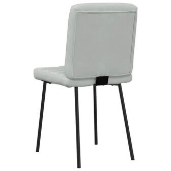 Eetkamerstoelen 2 st fluweel lichtgrijs 6