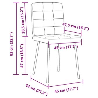 Eetkamerstoelen 2 st fluweel lichtgrijs 9