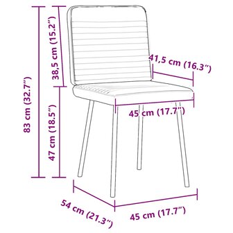 Eetkamerstoelen 2 st fluweel donkergrijs 9