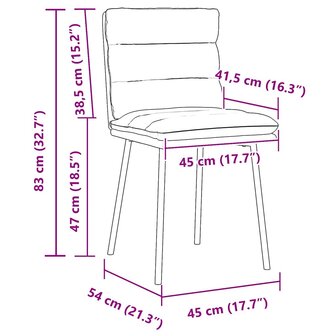 Eetkamerstoelen 2 st fluweel lichtgrijs 9