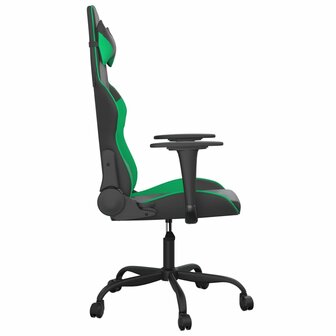Gamestoel kunstleer zwart en groen 4
