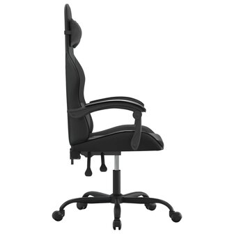 Gamestoel kunstleer zwart 4