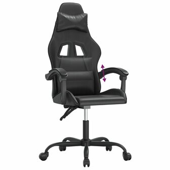 Gamestoel kunstleer zwart 7