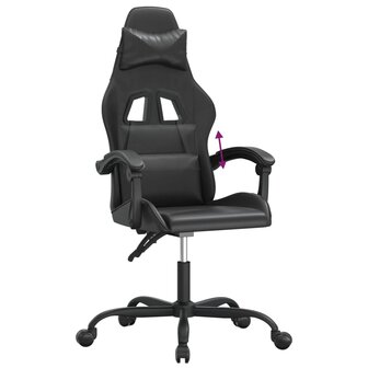 Gamestoel kunstleer zwart 7