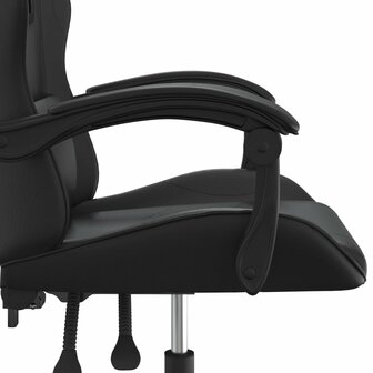 Gamestoel draaibaar kunstleer zwart 7