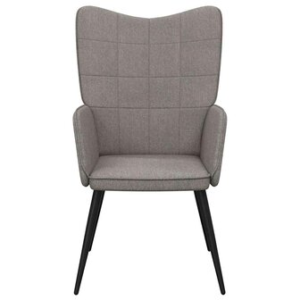 Relaxstoel stof taupe 4