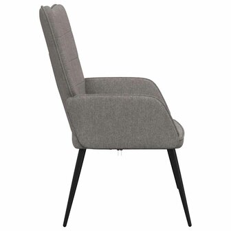 Relaxstoel stof taupe 5