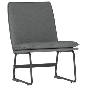 Loungestoel 52x75x76 cm stof donkergrijs 2