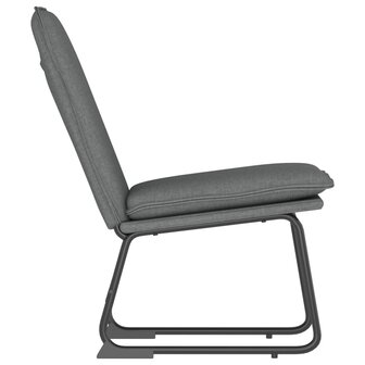 Loungestoel 52x75x76 cm stof donkergrijs 4