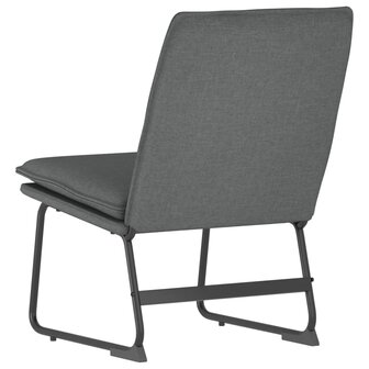 Loungestoel 52x75x76 cm stof donkergrijs 5