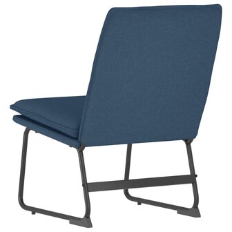 Loungestoel 52x75x76 cm stof blauw 5
