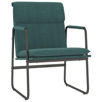 Loungestoel 55x64x80 cm stof donkergroen 2