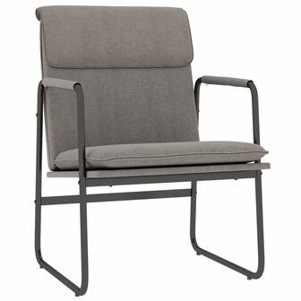 Loungestoel 55x64x80 cm stof taupe 2