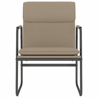 Loungestoel 55x64x80 cm kunstleer cappuccinokleurig 3