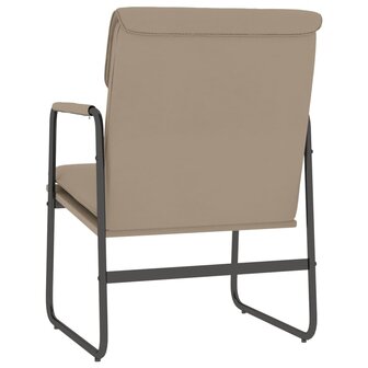 Loungestoel 55x64x80 cm kunstleer cappuccinokleurig 5
