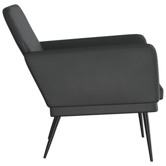 Fauteuil 61x78x80 cm kunstleer zwart 4