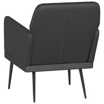 Fauteuil 61x78x80 cm kunstleer zwart 5