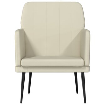 Fauteuil 61x78x80 cm kunstleer cr&amp;egrave;mekleurig 3