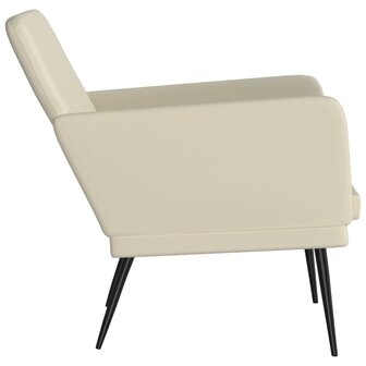 Fauteuil 61x78x80 cm kunstleer cr&amp;egrave;mekleurig 4