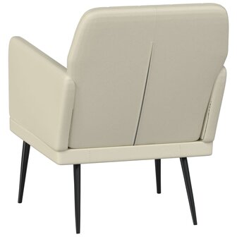 Fauteuil 61x78x80 cm kunstleer cr&amp;egrave;mekleurig 5