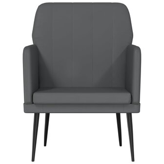 Fauteuil 61x78x80 cm kunstleer grijs 3