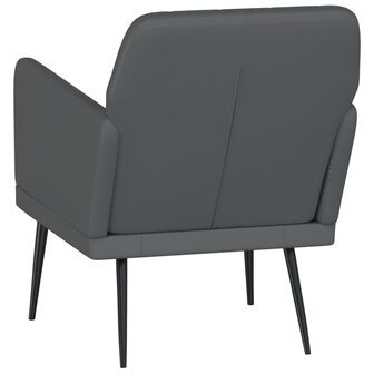 Fauteuil 61x78x80 cm kunstleer grijs 5