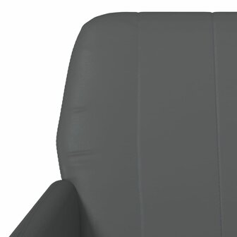 Fauteuil 61x78x80 cm kunstleer grijs 6