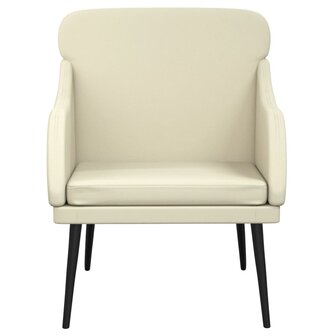 Fauteuil 63x76x80 cm kunstleer cr&amp;egrave;mekleurig 3