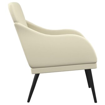 Fauteuil 63x76x80 cm kunstleer cr&amp;egrave;mekleurig 4