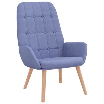 Relaxstoel stof jeansblauw 2