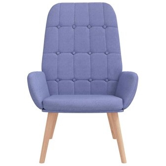 Relaxstoel stof jeansblauw 3