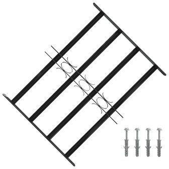 Raamhekwerk 75.5 x 60 cm Gepoedercoat staal Zwart 1