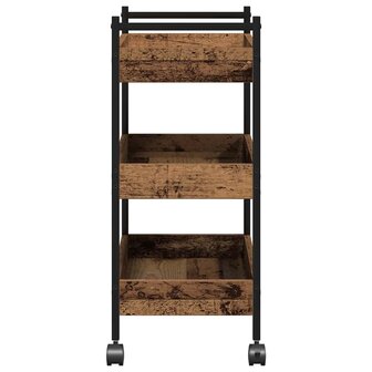 Keukentrolley Oud hout 50 x 30 x 70 cm Bewerkt hout 8